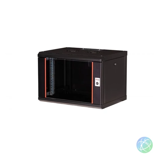 Equip Fali Rackszekrény - EPM-07-6045-B-CBAA (19", 7U, 600x450mm, előre szerelt, fekete)