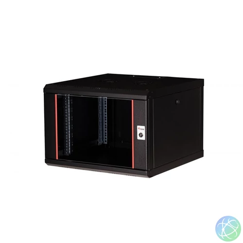 Equip Fali Rackszekrény - EPM-07-6060-B-CBAA (19", 7U, 600x600mm, előre szerelt, fekete)
