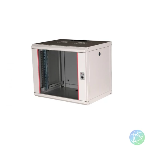Equip Fali Rackszekrény - EPM-09-6045-G-CBAA (19", 9U, 600x450mm, előre szerelt, szürke)