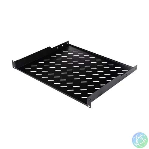 Equip Rackszekrény kiegészítő - EZFS-19-1-60-B (Fix polc, 19", 1U, Mélység: 400mm, fekete)