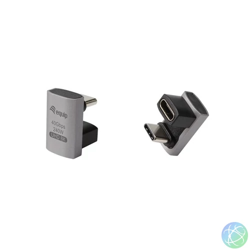 Equip Átalakító - 133477 (USB-C 4 -> USB-C 4 átalakító, apa/anya, fekete) 2db/csomag