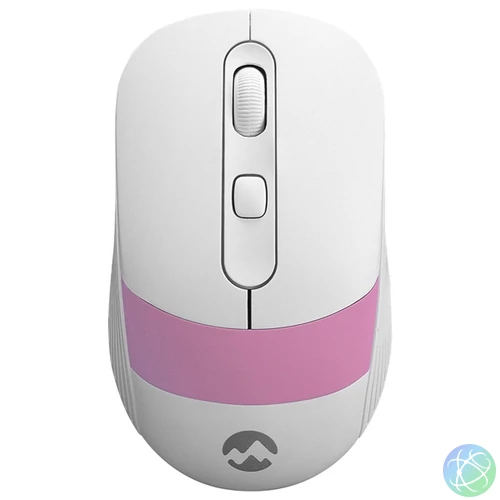 Everest Vezeték nélküli Egér - SM-18 Pink (1600 DPI, 4gomb, optikai, fehér-rózsaszín)