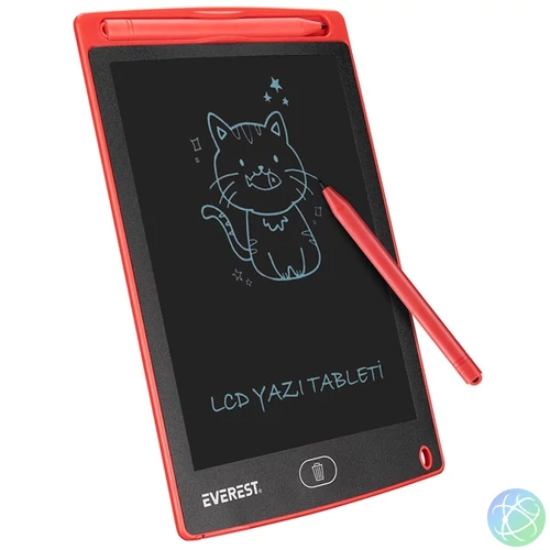 Everest Grafikus tábla - EV-DY100 Red (125x175mm, 8,5 inch, toll, LCD)