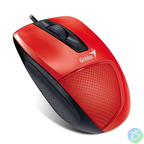 Genius Egér - DX-150X (Vezetékes, 1000 DPI, 3 gomb, USB, piros)