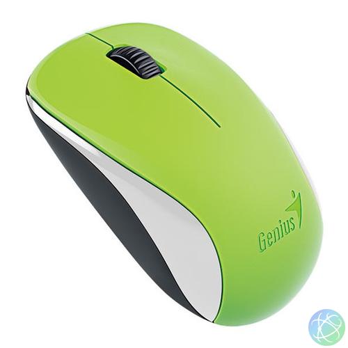 Genius Egér - NX-7000 (Vezeték nélküli, USB, 3 gomb, 1200 DPI, BlueEye, zöld)
