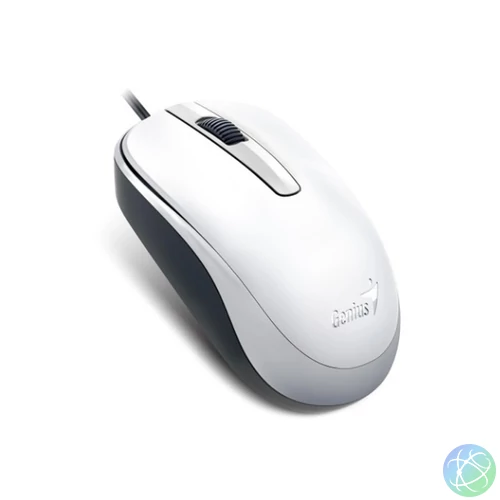 Genius Egér - DX-120 (Vezetékes, 1000 DPI, 3 gomb, USB, fehér)