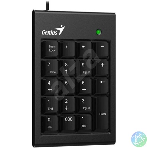 Genius Billentyűzet - Numpad 110 Slim (Vezetékes, USB, vékony, numerikus billentyűzet, fekete)