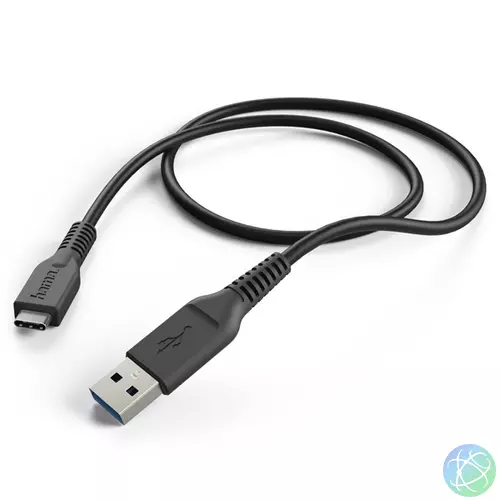 Hama Kábel - 201594 (USB-C/USB-A, USB 3.1, 5 Gbps, 1m, fekete)