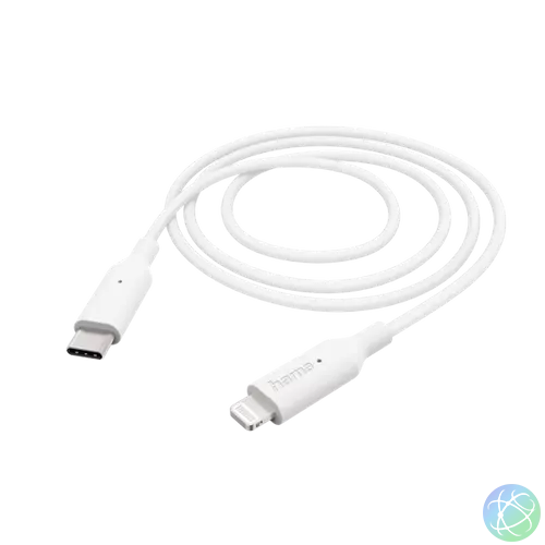 Hama Kábel - 201598 (USB-C/Lightning, USB 2.0, 1m, fehér)
