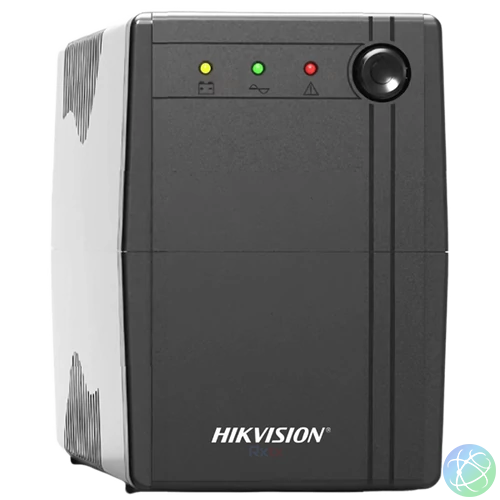 Hikvision Szünetmentes  600VA - DS-UPS600 (2 Schuko, line-interaktív, fekete)