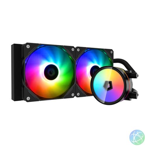 ID-Cooling CPU Water Cooler - ZOOMFLOW 240 XT (13.8-30.5dB; max. 126,57 m3/h; 2x12cm, A-RGB LED)