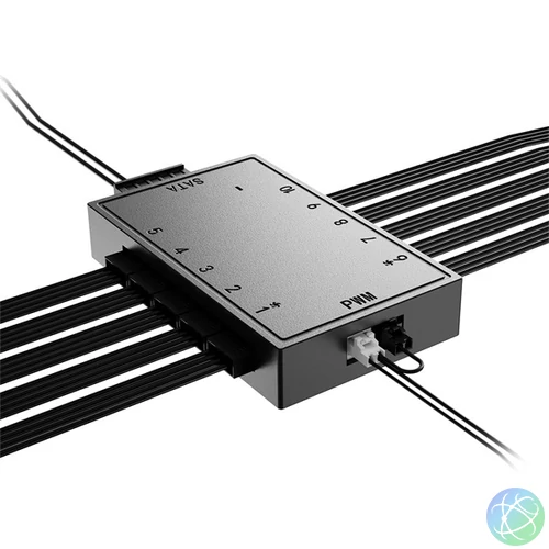 ID-Cooling Ventilátor tápkábel elosztó - FH-10 PWM (10 db 4pin)