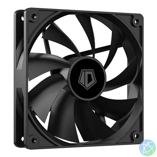 ID-Cooling Cooler 12cm - XF-120-K (35,2dB, max.129,39 m3/h, 4pin, PWM, 12cm, fekete)