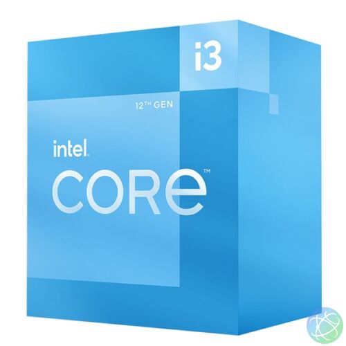 Intel Processzor - Core i3-12100 (3300Mhz 12MBL3 Cache 10nm 60W skt1700 Alder Lake) BOX