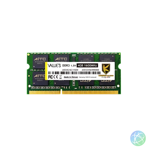 Kingsman Memória Notebook - 4GB DDR3 (1600Mhz, CL11, 1.35V)