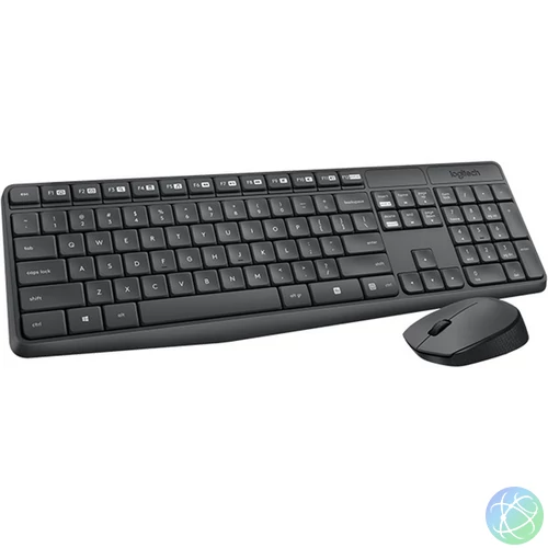Logitech Billentyűzet/Egér Kit - MK235 (Vezeték nélküli, USB, magyar, fekete)