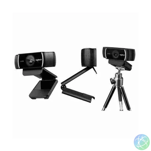 Logitech Webkamera - C922 Pro Stream (1920x1080 képpont, állvány, mikrofon, Full HD, fekete)