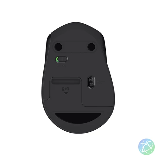 Logitech Egér - M330 SILENT PLUS (Vezeték nélküli, Optikai, 1000 DPI, USB, fekete)