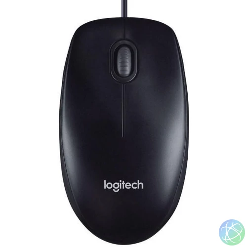 Logitech Egér - M100 (Vezetékes, Optikai, USB, 1000 DPI, fekete)
