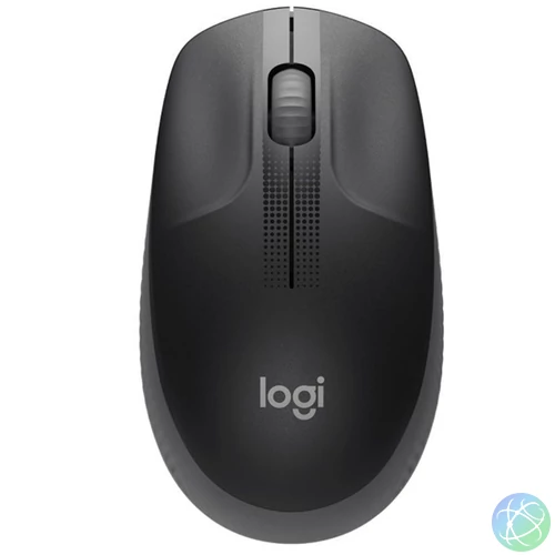 Logitech Egér - M190  (Vezeték nélküli, teljes méretű, Optikai, USB, fekete)