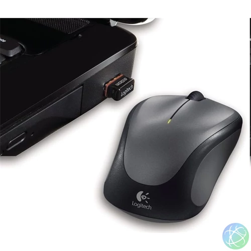 Logitech Egér - M235 (Vezeték nélküli, Optikai, Notebook, Fekete)