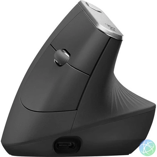 Logitech Egér - MX Vertical (vezeték nélküli, 4000 DPI, 4 gomb, fekete)