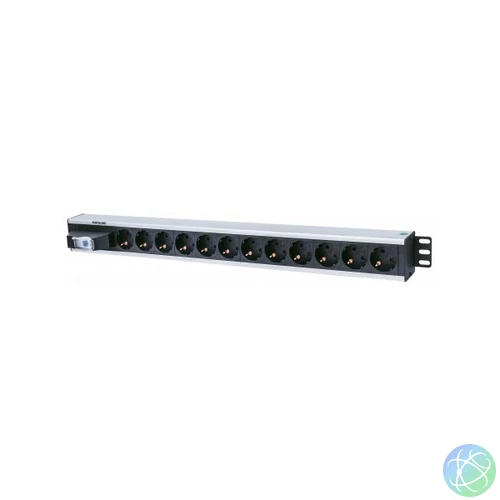 Manhattan elosztó - Vertikális Rackmount elosztó, 12 aljzat,  1.6m,  PDU