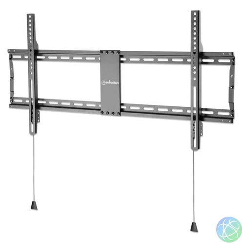 Manhattan TV állvány - Fali fix ultravékony TV állvány Fekete (max.VESA:800x400)(43"-100"-ig) 70kg teherbírás