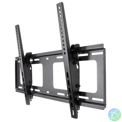 Manhattan TV állvány - Fali , dönthető TV állvány Fekete (max.VESA:600x400)(37"-80"-ig) 80kg teherbírás
