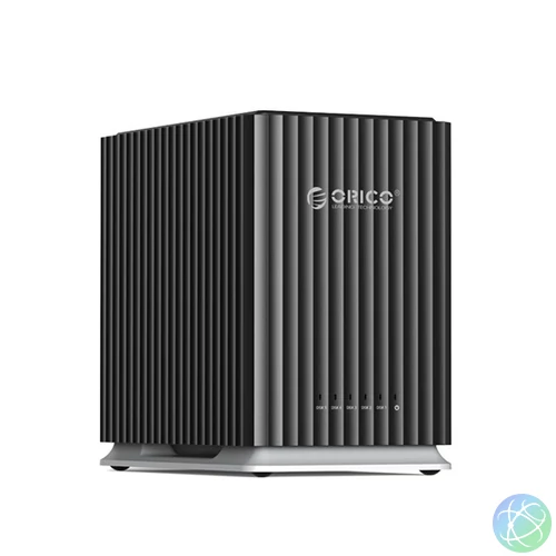 Orico DAS - 9758C3-V1-EU-BK (4x 2,5/3,5 HDD/SSD -> USB-A/C, Max.: 110TB, fekete)