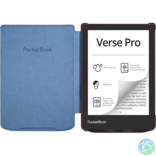 POCKETBOOK e-book tok -  PB629_634 Shell gyári Tok Kék