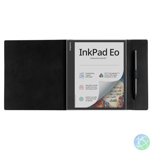 POCKETBOOK e-book tok - PB1042 FLIP gyári Tok fekete