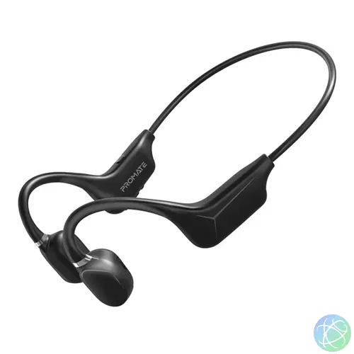 Promate Fülhallgató - RIPPLE (Open-Ear, BTv5.0, 40mm driver, 200mAh, fekete)