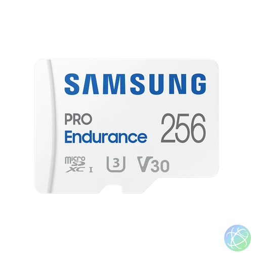 Samsung MicroSD kártya - 256GB MB-MJ256KA/EU (PRO Endurance, Class10, R100/W40, adapter, 256GB)