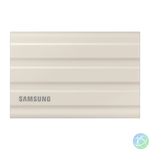 Samsung Külső SSD 2TB - MU-PE2T0K/EU (T7 Shield external, beige, USB 3.2, 2TB)
