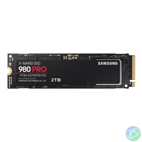 Samsung SSD 2TB - MZ-V9P2T0BW (990 PRO hűtőbordákkal, PCIe 4.0, NVMe 2.0, 2TB)