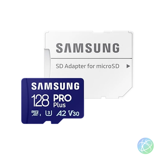 Samsung MicroSD kártya - 128GB MB-MD128SA/EU (PRO PLUS, R180/W130, adapter, 128GB)