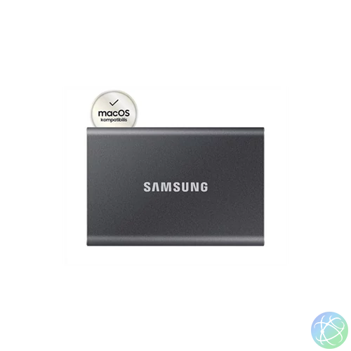 Samsung Külső SSD 4TB - MU-PC4T0T/WW (T7 external, szürke, USB 3.2, 4TB)