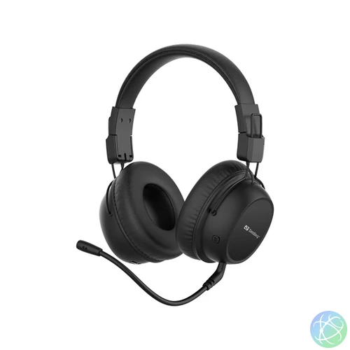 Sandberg Wireless Fejhallgató - Bluetooth Headset ANC FlexMic (Bluetooth, hajlítható mikrofon, fekete)