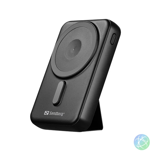 Sandberg Akkubank - Mag Wireless Powerbank 10000 (Qi támogatás, MagSafe, USB-C+USB-A)