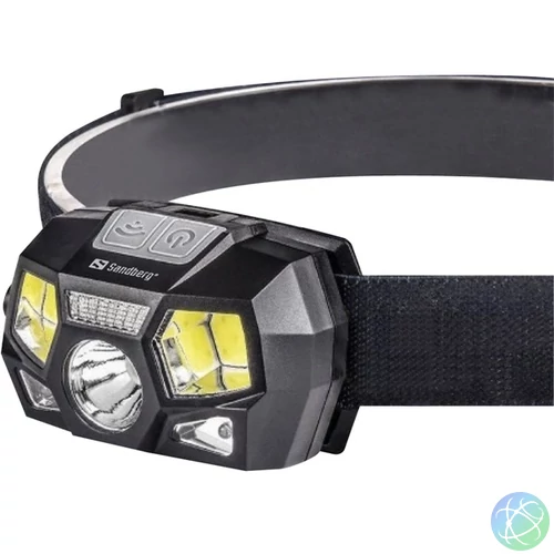 Sandberg Fejlámpa - Headlamp 5in1 Recharge Sensor