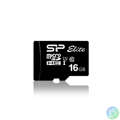 Silicon Power MicroSD kártya - 16GB microSDHC Elite UHS-1 + adapter
