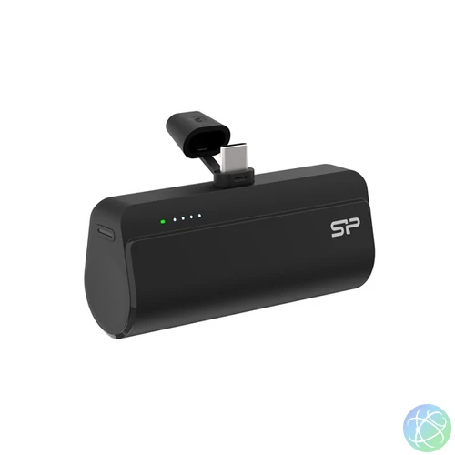 Silicon Power Akkubank - 5000mAh QD50 PowerBank Fekete (USB-C, 5V-3A, 9V-2.22A, 12V-1.67A)