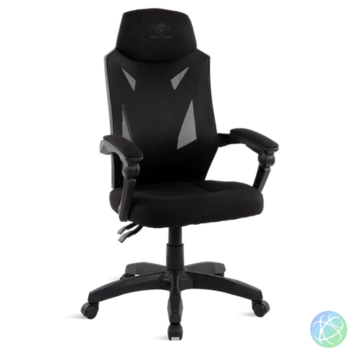 Spirit of Gamer szék - HELLCAT Black (állítható dőlés/magasság; szövet; max.120kg-ig, fekete)