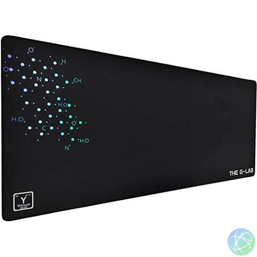 The G-Lab Egérpad - PAD YTTRIUM XXL (900x400x4mm, vízálló, fekete)