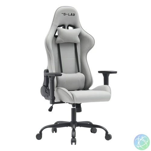 The G-Lab Gamer szék - KS PLATINIUM GREY (fekete; állítható magasság; áll. kartámasz)