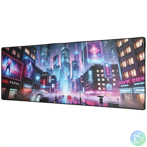 The G-Lab Egérpad - PAD CYBERCITY (900x400x4mm, vízálló, fekete)