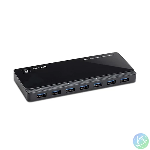 TP-Link USB Hub - UH720 (7 port + 2port töltésre; USB3.0; tápegység)