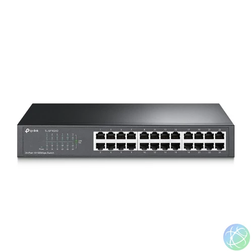 TP-Link Switch  - TL-SF1024D (24 port, 100Mbps; fém ház, rackbe szerelhető)