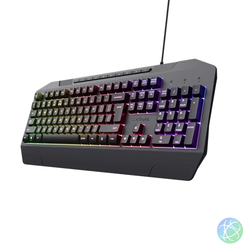 Trust Billentyűzet Gamer - GXT 836 Evocx (RGB LED háttérvilágítás; USB; fekete; magyar)